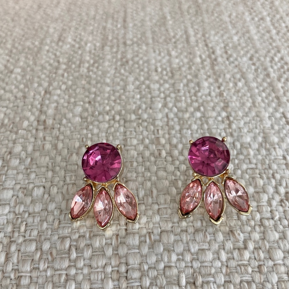 Elegant Pink and Gold Earrings from Talbots